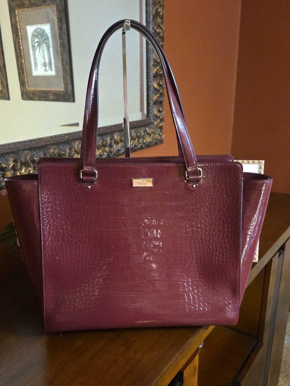 Kate Spade Bristol Drive Croc Elissa Tote NWOT